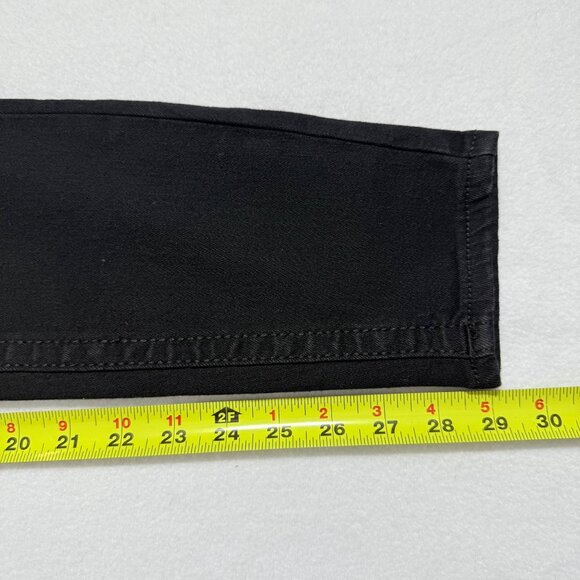 True Religion Women's Jennie Big T Mid Rise Lurex Black Skinny Jeans Size 26 NWT - Picture 10 of 11